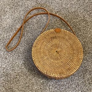 Crossbody Round Basket Purse